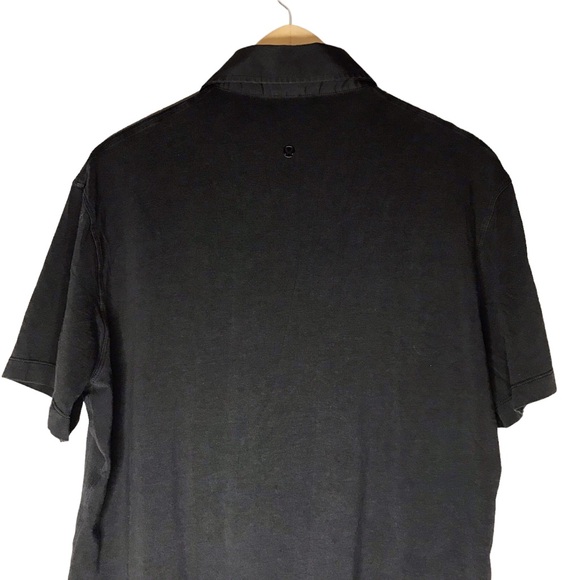 Lululemon Capacity Polo Shirt Men’s Short Sleeve Golf Black ESTIMATED Large - Picture 6 of 8